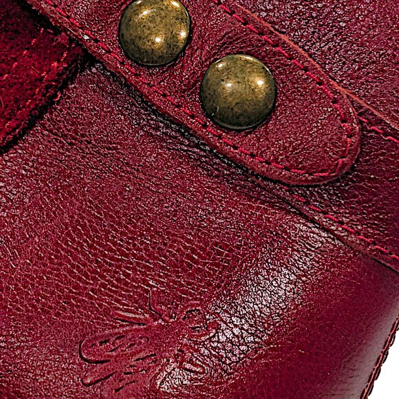 FLY London Suede Ankle Boot Yuro Red - Medium Size EU 38 US 7 to 7.5 Wedge New - Picture 7 of 8